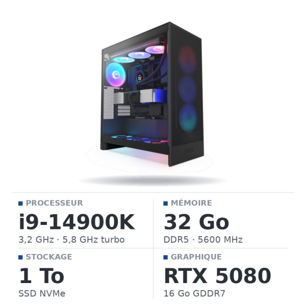 PC Gamer i9 14900K/1TB SSD/32GB DDR5/RTX5080