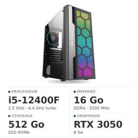 PC Gamer UltraPC Core i5 12400F/512GB SSD/16GB/RTX3050 6GB