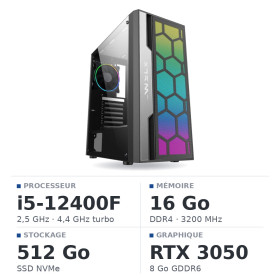 PC Gamer UltraPC Core i5 12400F/512GB SSD/16GB/RTX3050 8GB