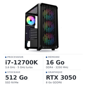 PC Gamer UltraPC Core i7 12700K/512GB SSD/16GB/RTX3050 8GB