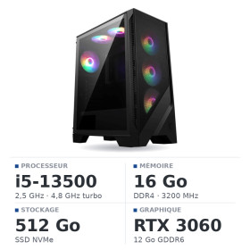 PC Gamer UltraPC i5 13500/512GB SSD/16GB/RTX3060 12GB