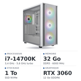 PC Gamer UltraPC Intel Core i7 14700K/1TB SSD/32GB DDR5/RTX3060