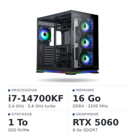 PC Gamer UltraPC Intel Core i7 14700KF/1TB SSD/16GB DDR4/RTX5060