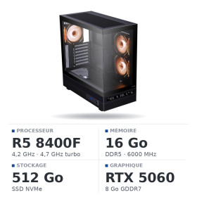 PC Gamer UltraPC Ryzen 5 8400F/512GB SSD/16GB DDR5/RTX5060