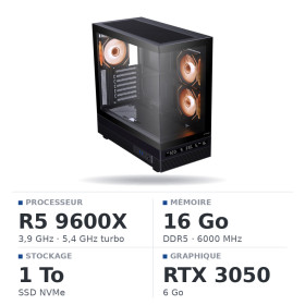 PC Gamer UltraPC Ryzen 5 9600X/16GB DDR5/1TB SSD/RTX3050 6GB