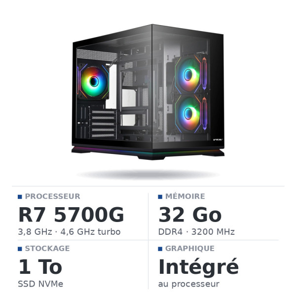 PC Gamer UltraPC Ryzen 7 5700G/1TB SSD/32GB/Radeon Vega8