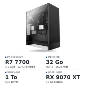 PC Gamer UltraPC Ryzen 7 7700/1TB SSD/32GB DDR5/RX9070XT