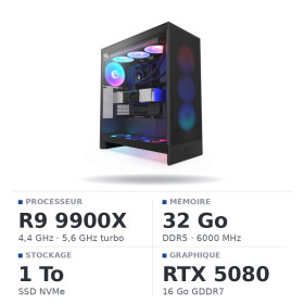 PC Gamer UltraPC Ryzen 9 9900X/1TB SSD/32GB DDR5/RTX5080