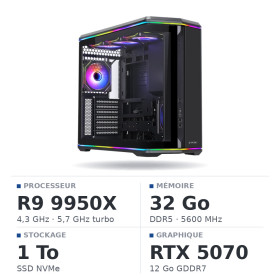 PC Gamer Ultrapc Ryzen 9 9950X/1TB SSD/32GB DDR5/RTX5070
