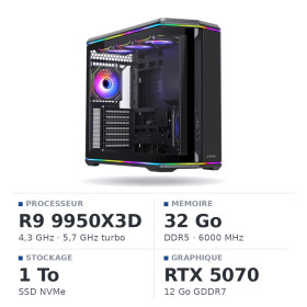PC Gamer UltraPC Ryzen 9 9950X3D/1TB SSD/32GB DDR5/RTX5070 AMD Ryzen 9 UltraPC, Ultra Pc Gamer Maroc