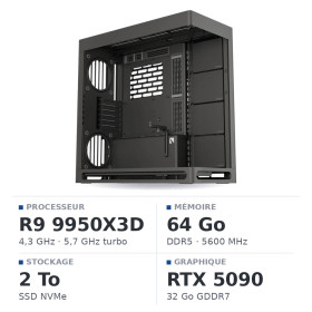 PC Gamer UltraPC Ryzen 9 9950X3D/2TB SSD/64GB DDR5/RTX5090 32GB