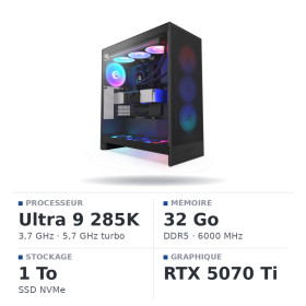 PC Gamer UltraPC Ultra 9 285K/1TB SSD/32GB DDR5/RTX5070 TI