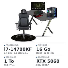SETUP Complet Intel Core i7 14700KF/1TB SSD/16GB DDR4/RTX5060 + 27" 240Hz + S101-BA-3 + Nightfall + NEXUS + Tapis