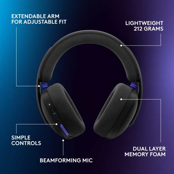 Logitech G G325 Lightspeed (Black) Casques Logitech, Ultra Pc Gamer Maroc