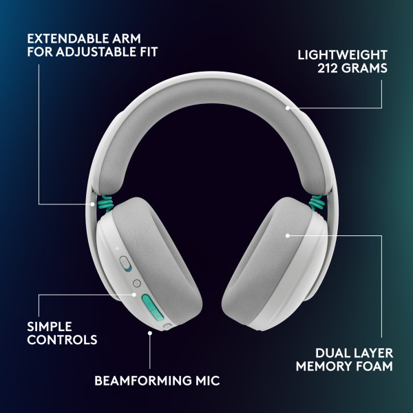 Logitech G G325 Lightspeed (White) Casques Logitech, Ultra Pc Gamer Maroc