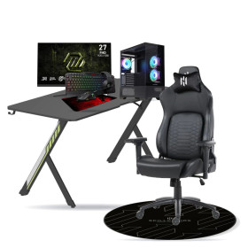SETUP Complet Ryzen 7 5800X/1TB SSD/32GB/RTX5070 + 27" 240Hz + S101-BA-3 + Fauteuil Nightfall + Bureau NEXUS + Tapis