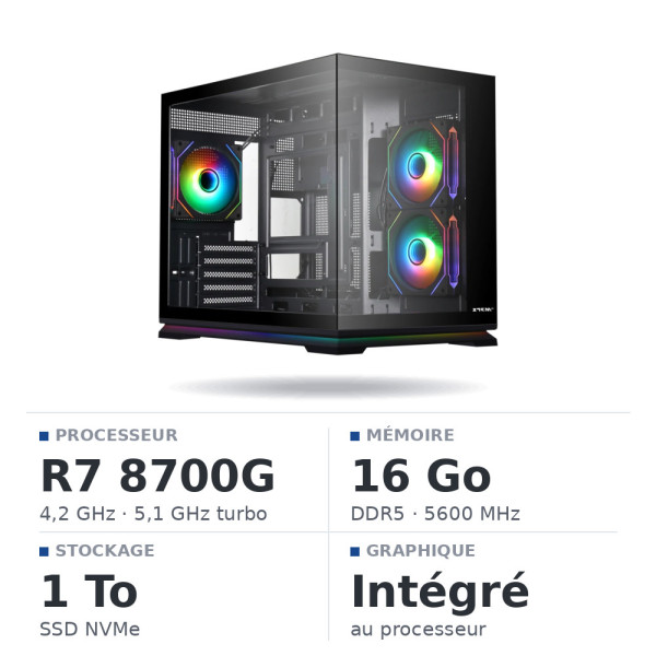 PC Gamer UltraPC Ryzen 7 8700G/1TB SSD/16GB/Radeon 780M