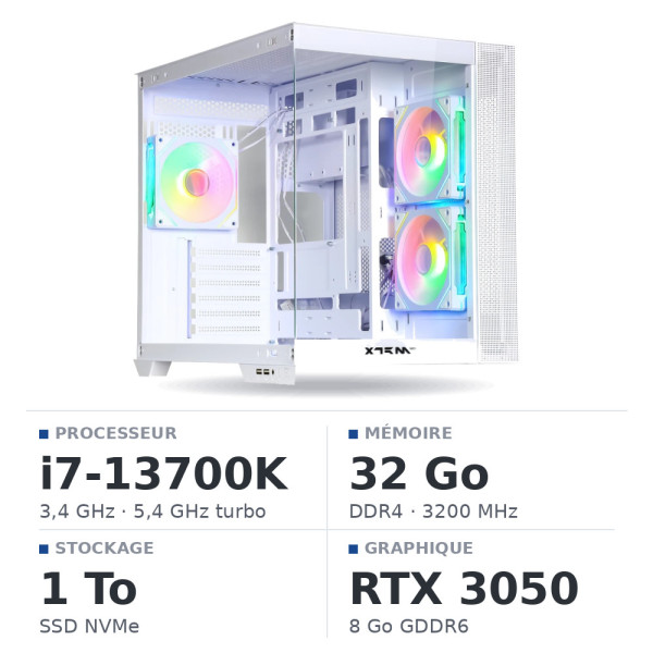 PC Gamer UltraPC Core i7 13700K/1TB SSD/32GB/RTX3050 8GB