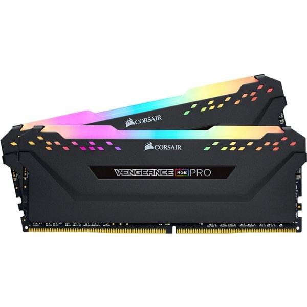 Corsair Vengeance RGB PRO Series Noir 16Go (2x 8Go) DDR4 3200 MHz CL16 Mémoire vive PC Corsair, Ultra Pc Gamer Maroc