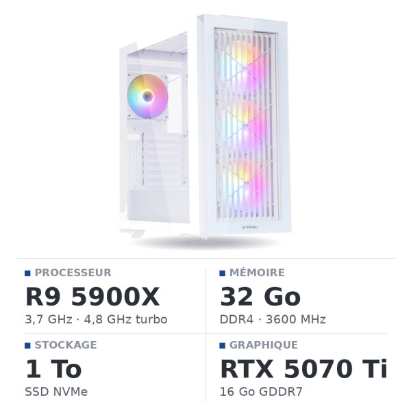 PC Gamer UltraPC Ryzen 9 5900X/1TB SSD/32GB/RTX5070TI