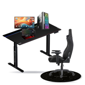 SETUP Complet Ryzen 5 5600 RTX3050 8Go + MP243 E14 24" + S101-BA-3 + Fauteuil Slayer + Bureau NEXUS + Tapis