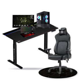 SETUP Complet Ryzen 7 5800X/1TB SSD/32GB/RTX5070 + 27" 240Hz + S101-BA-3 + Fauteuil Nightfall + Bureau NEXUS + Tapis