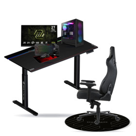 SETUP Complet Ultra 5 225F/1TB SSD/32GB/RTX3060 12GB + 27" 240Hz + S101-BA-3 + Fauteuil Basilisk + Bureau TITAN PRO 140 + Tapis