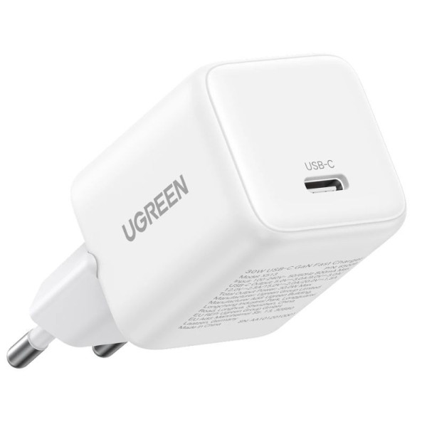 Ugreen Chargeur X513 USB-C 30W GaN Blanc (65009)