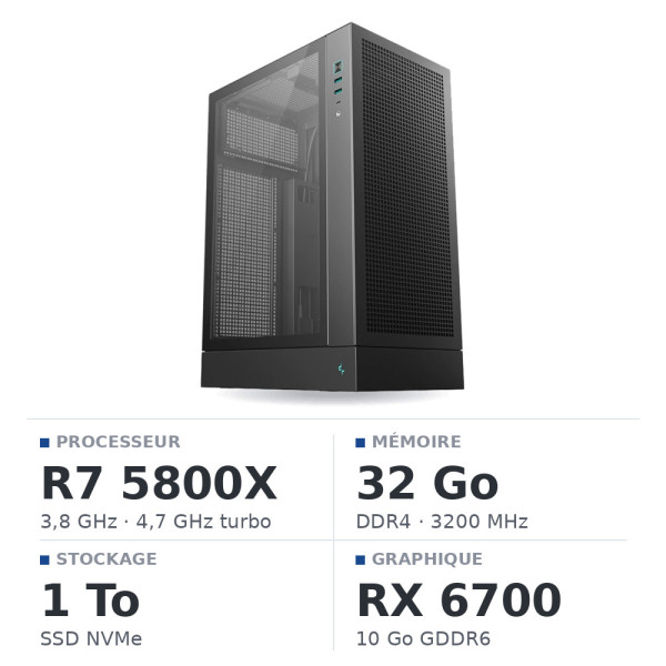 PC Gamer UltraPC Ryzen 7 5800X/32GB/1TB SSD/RX6700 10GB