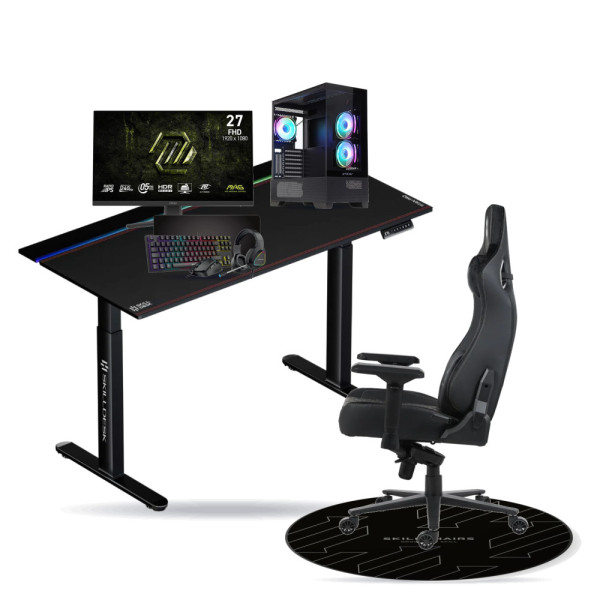 SETUP Complet Ryzen 5 5600X RTX5070 12Go + MAG 272F X24 27" + XGC-870 + Fauteuil Basilisk + Bureau TITAN PRO 140 + Tapis