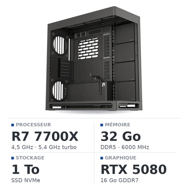 PC Gamer HAVN Ryzen 7 7700X/32GB DDR5/1TB SSD/RTX5080