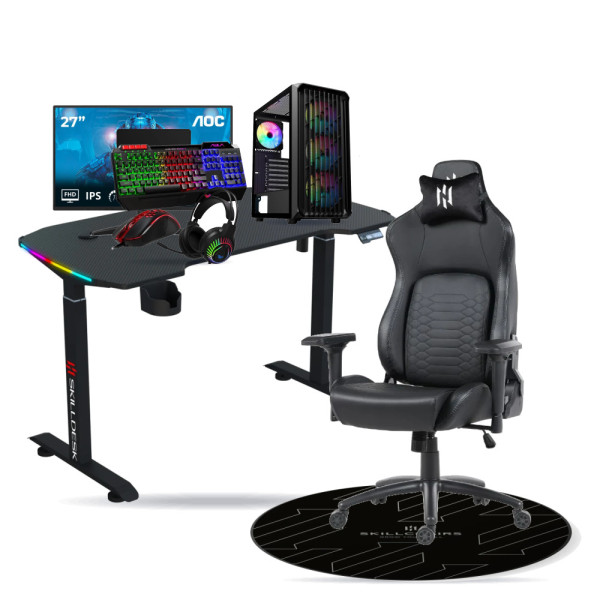 SETUP Complet Essential R7 5700X RX6700 + XGC-120 + X27G14IFF 27" 144Hz + Fauteuil Nightfall + Bureau NEXUS + Tapis