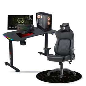 SETUP Complet Ryzen 5 9600X/16GB DDR5/1TB SSD/RTX5060 + 27" 240Hz + S101-BA-3 + Fauteuil Nightfall + Bureau NEXUS + Tapis