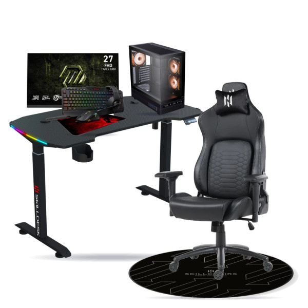 SETUP Complet Ryzen 5 9600X/16GB DDR5/1TB SSD/RTX5060 + 27" 240Hz + S101-BA-3 + Fauteuil Nightfall + Bureau NEXUS + Tapis