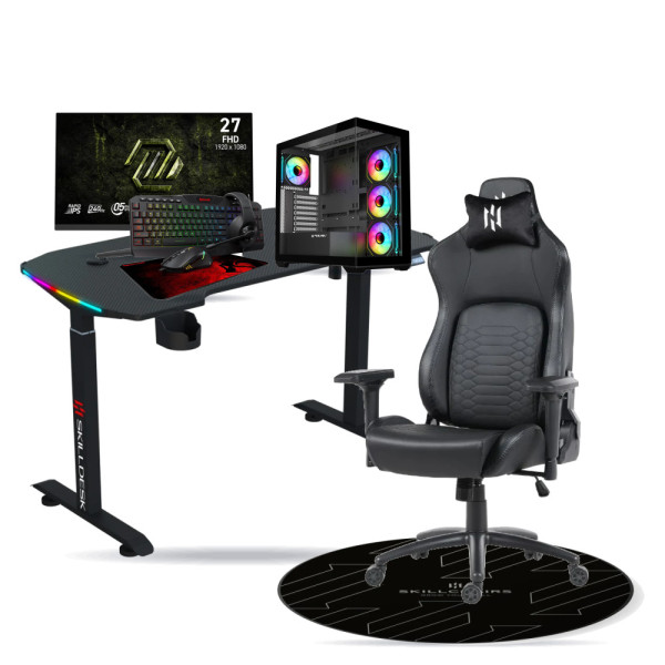 SETUP Complet Ryzen 7 7700X/32GB DDR5/1TB SSD/RTX5060 + 27" 240Hz + S101-BA-3 + Fauteuil Nightfall + Bureau NEXUS + Tapis