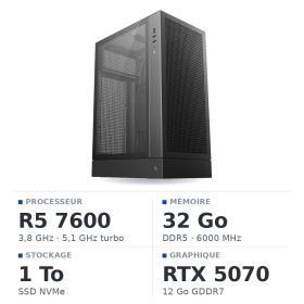 PC Gamer UltraPC Ryzen 5 7600/32GB DDR5/1TB SSD/RTX5070