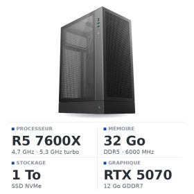 PC Gamer UltraPC Ryzen 5 7600X/1TB SSD/32GB DDR5/RTX5070