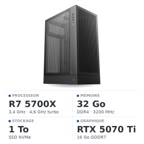 PC Gamer UltraPC Ryzen 7 5700X/1TB SSD/32GB/RTX5070TI