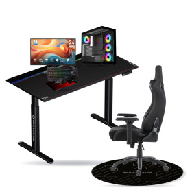 SETUP Complet Ryzen 7 5800X/1TB SSD/16GB/RTX3060 12GB + 24" 144Hz + S101-BA-3 + Fauteuil Slayer + Bureau NEXUS + Tapis