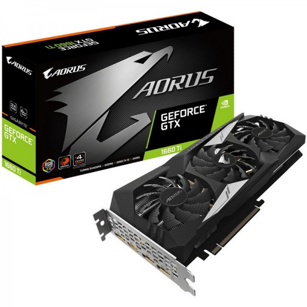 Gigabyte GeForce GTX 1660 Ti AORUS 6GB GDDR6 Cartes graphiques Gigabyte, Ultra Pc Gamer Maroc