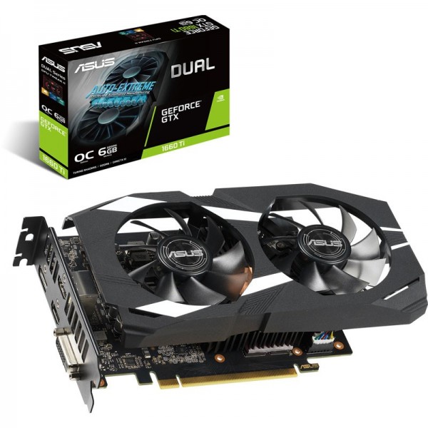 ASUS GeForce GTX 1660 Ti Dual OC 6GB GDDR6 Cartes graphiques ASUS, Ultra Pc Gamer Maroc