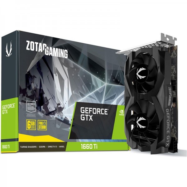 ZOTAC GeForce GTX 1660 Ti Twin Fan 6GB GDDR6 Cartes graphiques Zotac, Ultra Pc Gamer Maroc