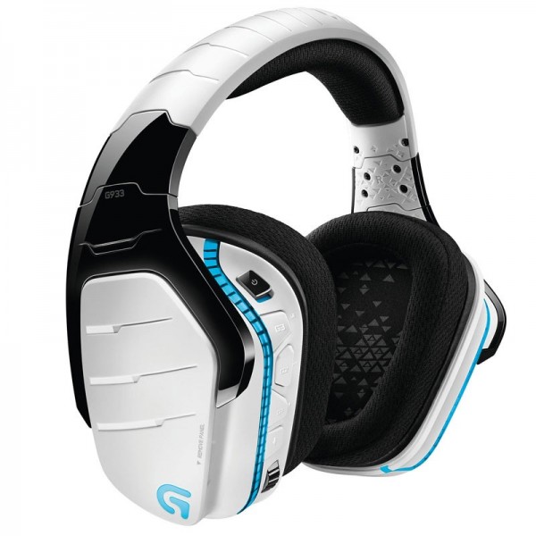 Logitech G933 Artemis Spectrum RGB Wireless 7.1 Surround Gaming Headset (Blanc) Casques Logitech, Ultra Pc Gamer Maroc