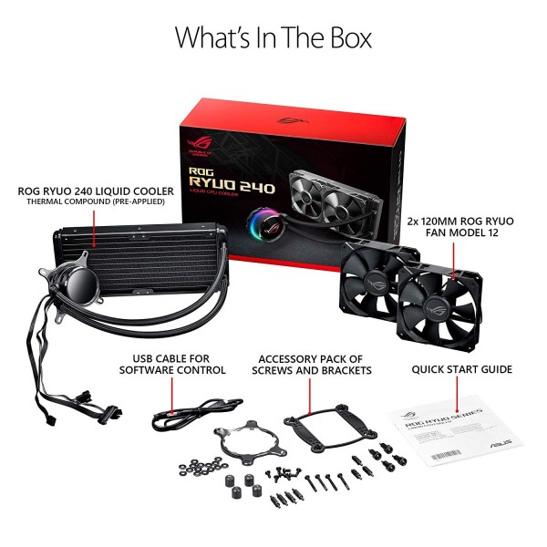 ASUS ROG RYUO 240 RGB Refroidissement ASUS, Ultra Pc Gamer Maroc