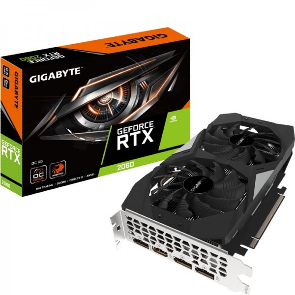 Gigabyte GeForce RTX 2060 OC 6GB GDDR6 Cartes graphiques Gigabyte, Ultra Pc Gamer Maroc