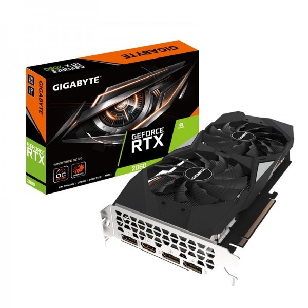 Gigabyte GeForce RTX 2060 Windforce OC 6GB GDDR6 (rev 2.0) Cartes graphiques Gigabyte, Ultra Pc Gamer Maroc