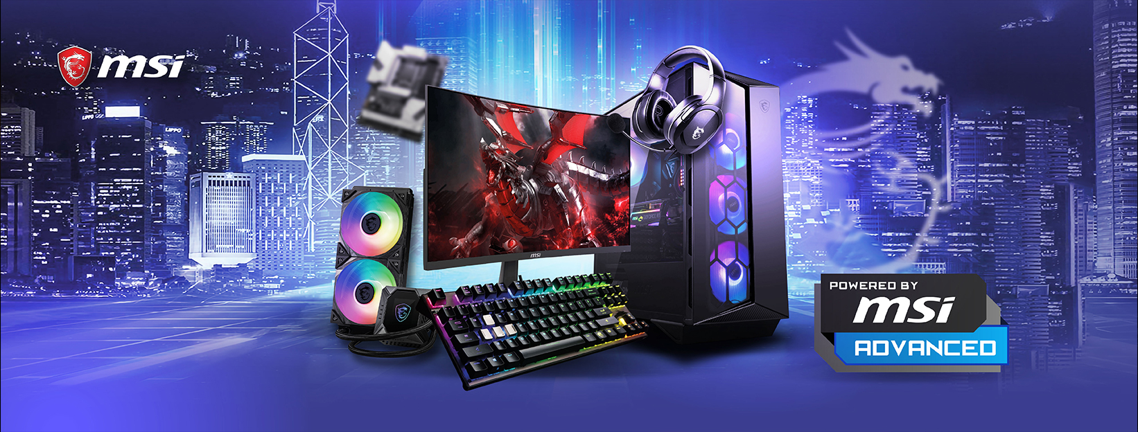 powered by msi banner, msi, ultrapc.ma, banner