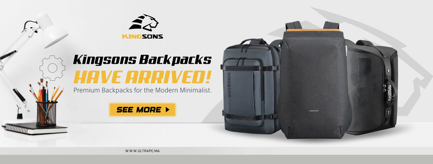 KINGSONS BAG-PACKS BANNER, KINGSONS, ULTRAPC.MA, BANNER