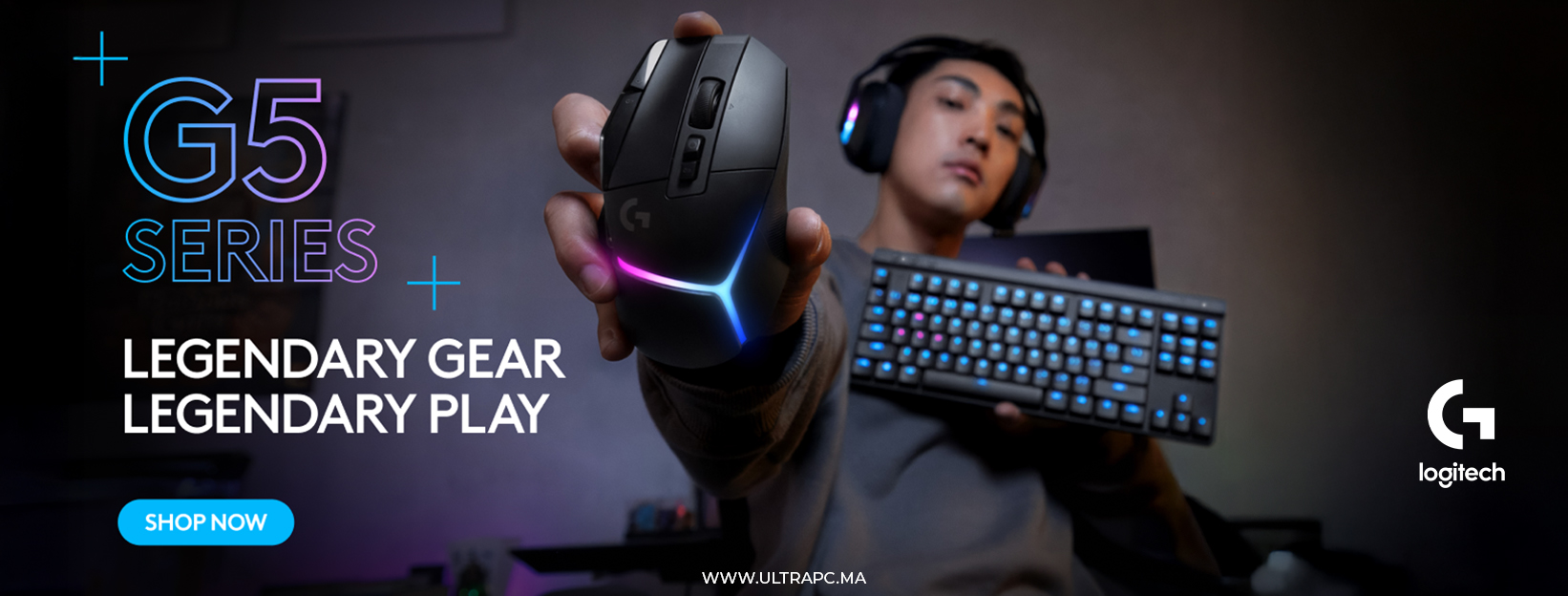 LOGITECH G5 SERIES BANNER, LOGITECH, ULTRAPC.MA, BANNER