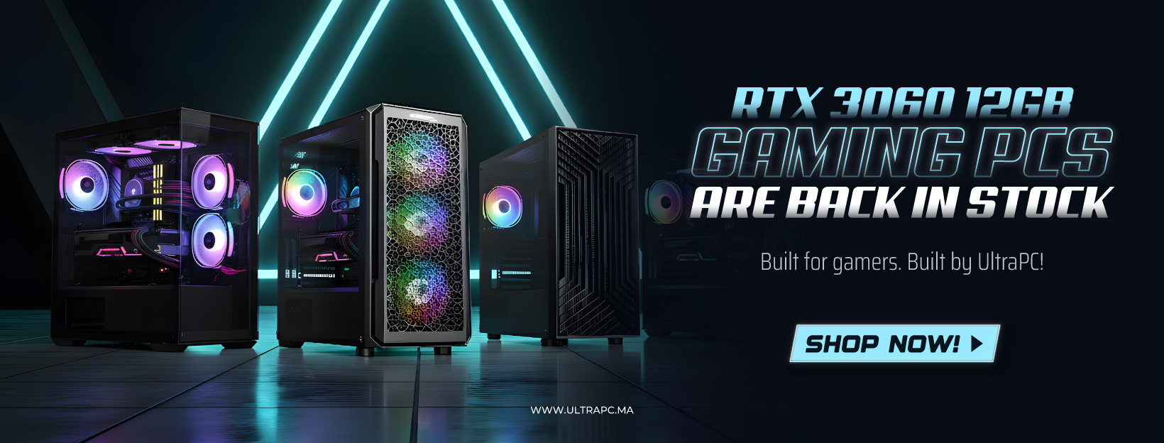 CONFIGS RTX 3060 12 GB BANNER, ULTRAPC.MA, BANNER